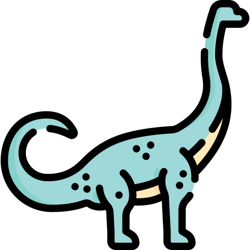 braquiosaurio Special Lineal color icono
