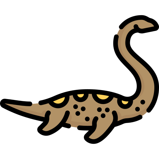 plesiosauro Special Lineal color icono
