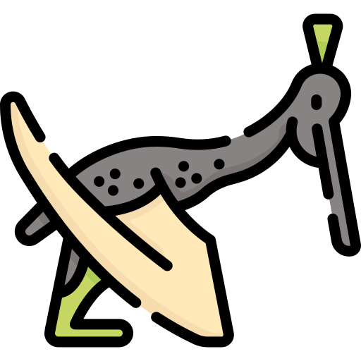 pterosaurio Special Lineal color icono