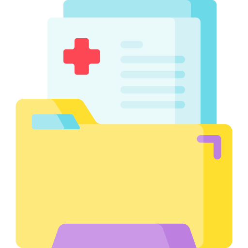 folder medyczny Special Flat ikona