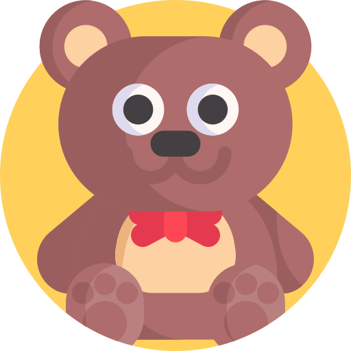 Teddy bear Detailed Flat Circular Flat icon