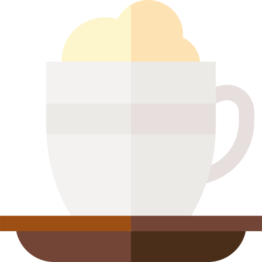 Coffee latte Basic Straight Flat icon