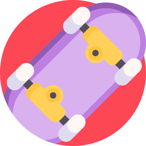 スケートボード Detailed Flat Circular Flat icon