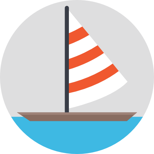 barca a vela Prosymbols Flat icona
