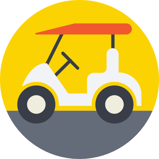 carro de golf Prosymbols Flat icono