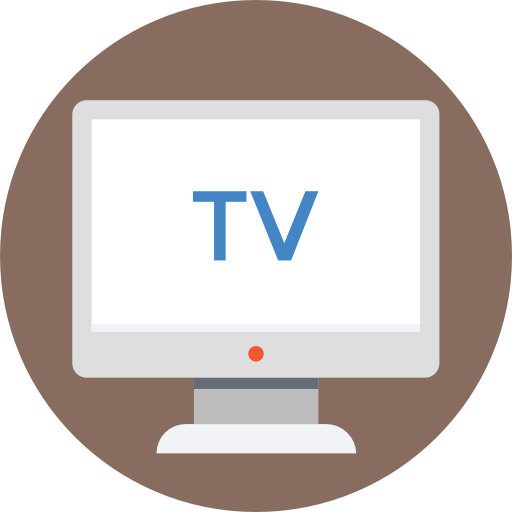 telewizja Prosymbols Flat ikona