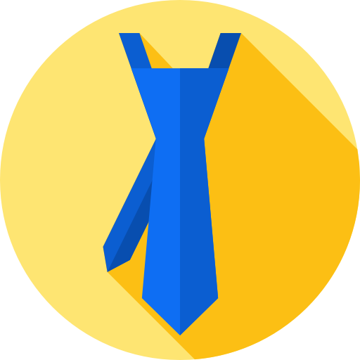 Tie Flat Circular Flat icon