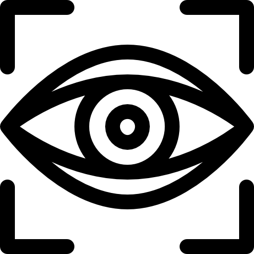 눈 스캔 Basic Rounded Lineal icon