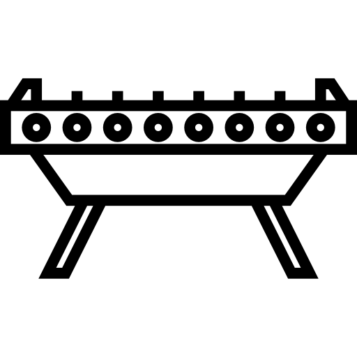calcio balilla Detailed Straight Lineal icona