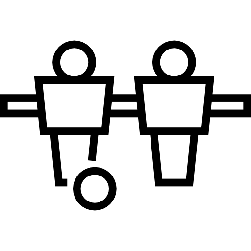 tafelvoetbal Detailed Straight Lineal icoon