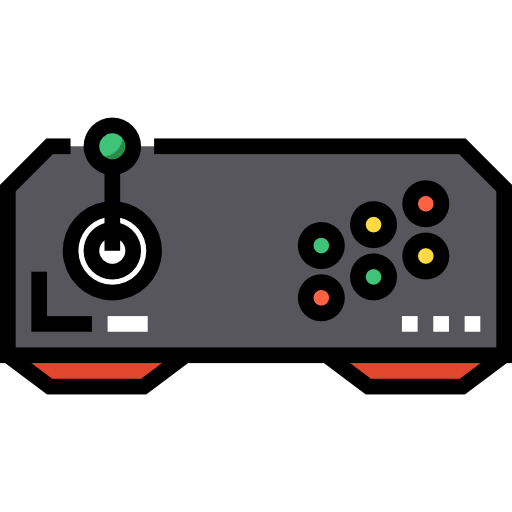 control de juego Detailed Straight Lineal color icono