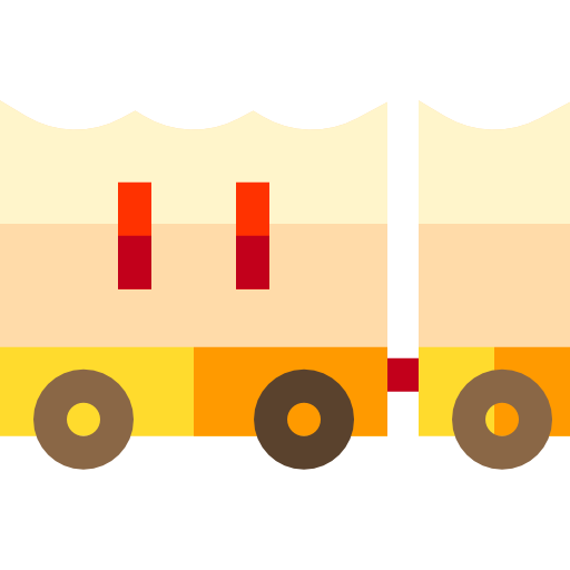 Wagon Basic Straight Flat icon