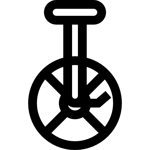 monocykl Basic Straight Lineal ikona
