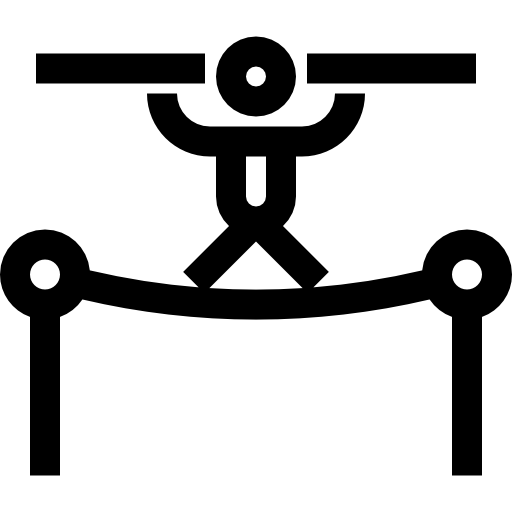 linoskoczek Basic Straight Lineal ikona