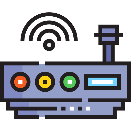 ルーター Detailed Straight Lineal color icon