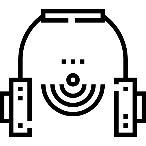 ヘッドフォン Detailed Straight Lineal icon