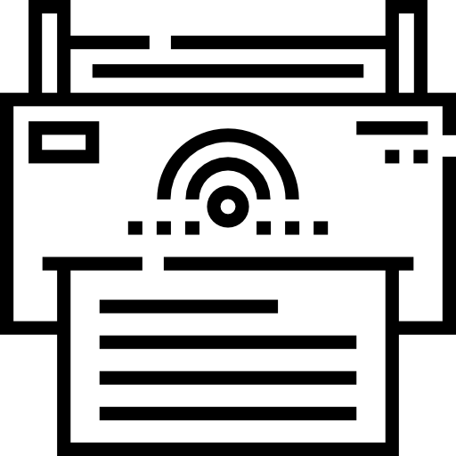 imprimante Detailed Straight Lineal Icône