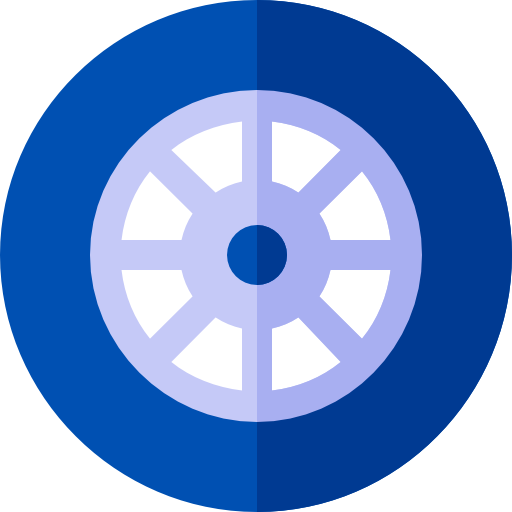 roue Basic Rounded Flat Icône