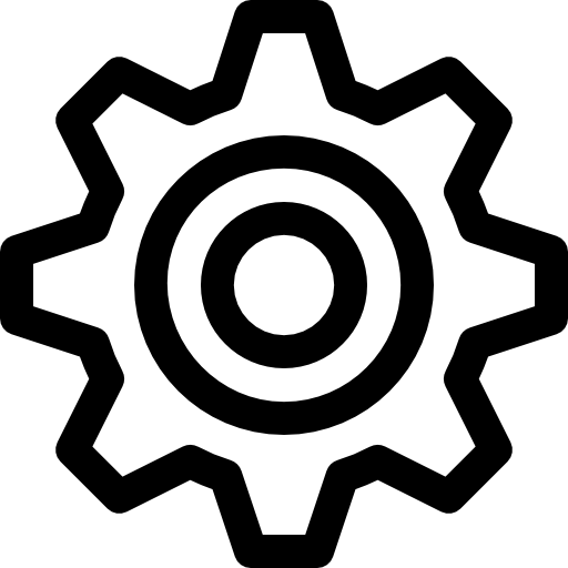 기어 Basic Rounded Lineal icon
