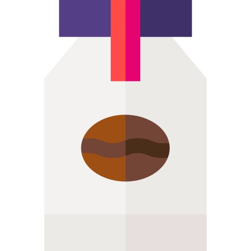 tarro de café Basic Straight Flat icono