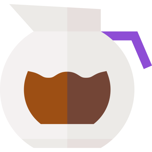 cafetera Basic Straight Flat icono