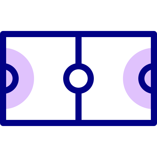 バスケットボール場 Detailed Mixed Lineal color icon