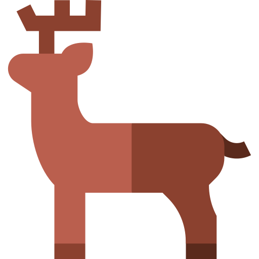 Deer Basic Straight Flat icon