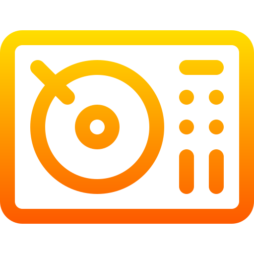 dj-mixer Basic Gradient Lineal color icon