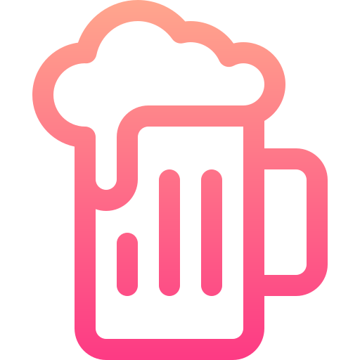 Beer Basic Gradient Lineal color icon