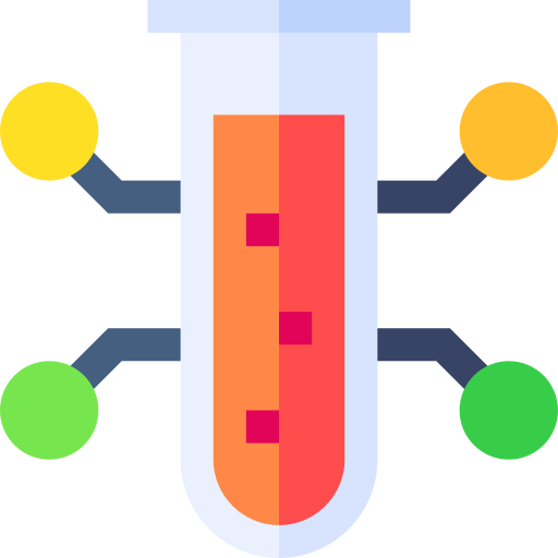 Biotechnology Basic Straight Flat icon