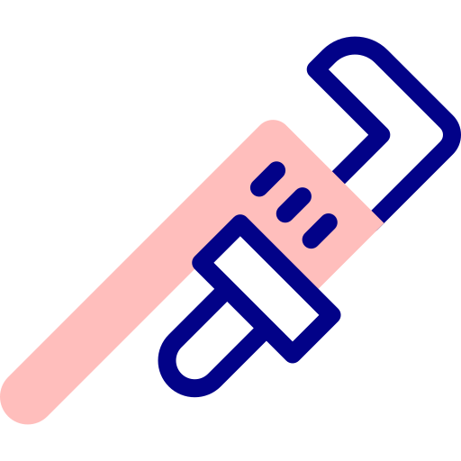 Pipe wrench Detailed Mixed Lineal color icon
