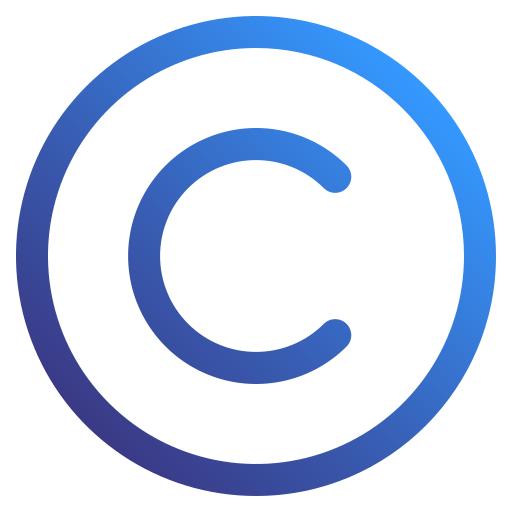 zasady praw autorskich Generic Gradient ikona