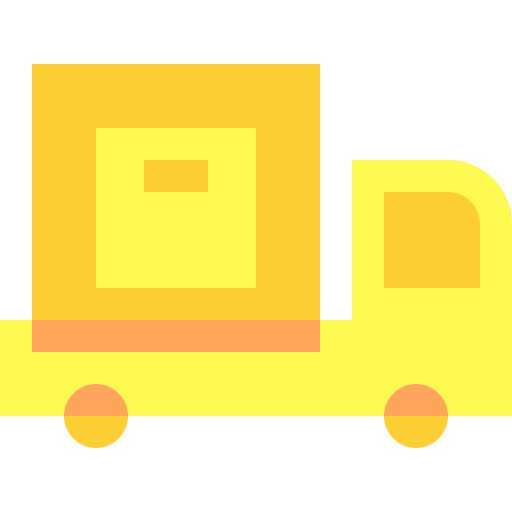 camion de livraison Basic Sheer Flat Icône