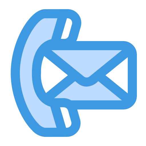Incoming mail Generic Blue icon