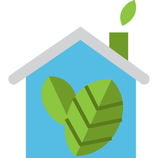 casa ecológica Generic Flat icono