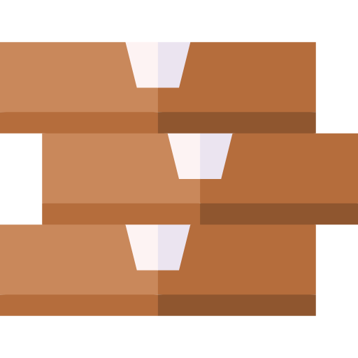 Delivery box Basic Straight Flat icon