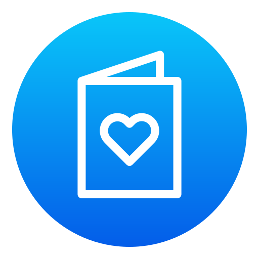 hochzeitskarte Generic Flat Gradient icon