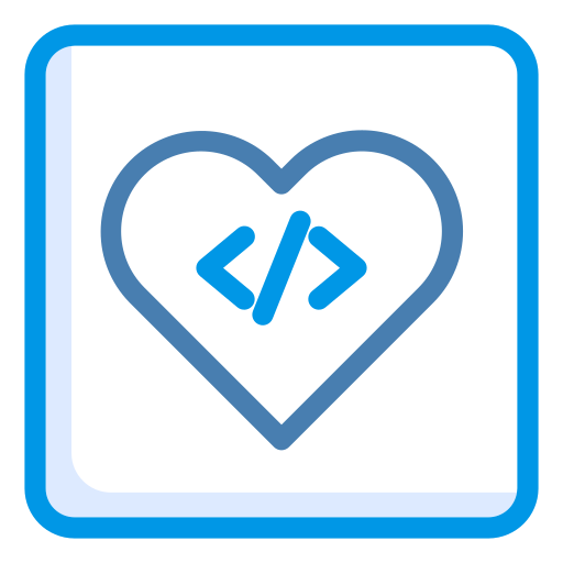 Coding Generic Blue ikon