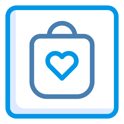 세련된 가방 Generic Blue icon