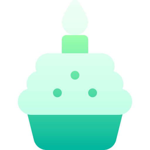 cupcake Basic Gradient Gradient icoon