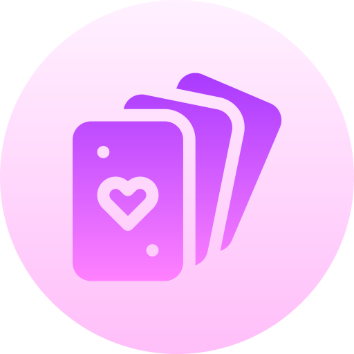 포커 카드 Basic Gradient Circular icon