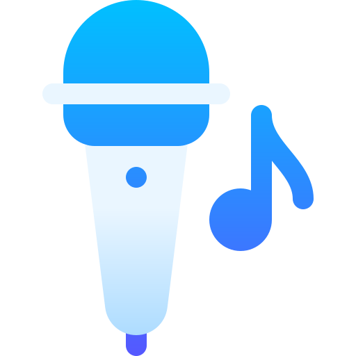 karaoke Basic Gradient Gradient icoon