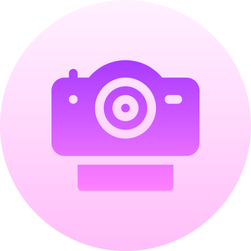 Camera Basic Gradient Circular icon