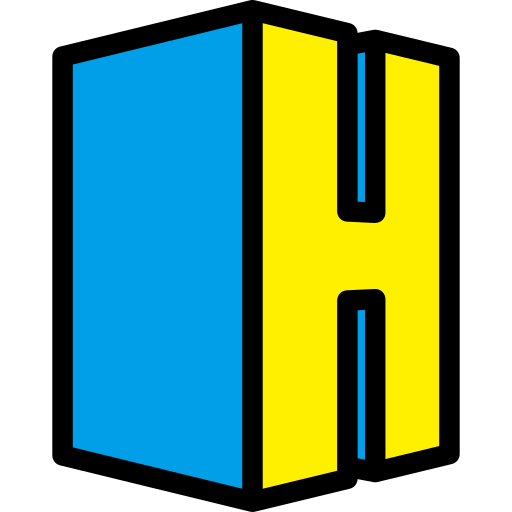 letra h Generic Outline Color icono