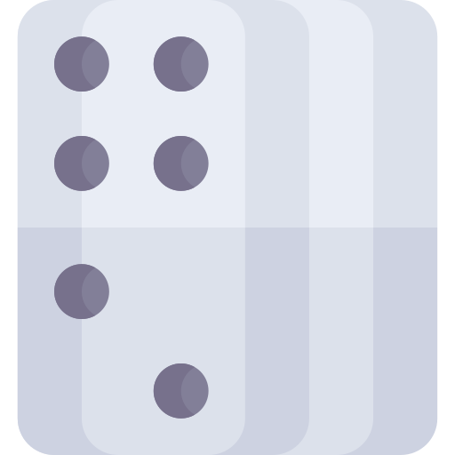 dominó Kawaii Flat icono