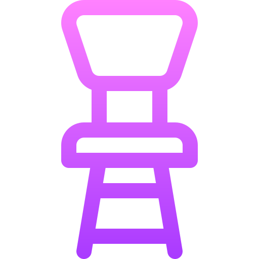 krzesło barowe Basic Gradient Lineal color ikona