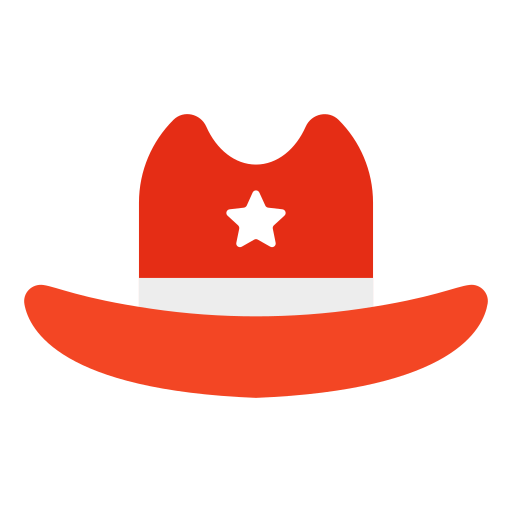 kowbojski kapelusz Generic Flat ikona