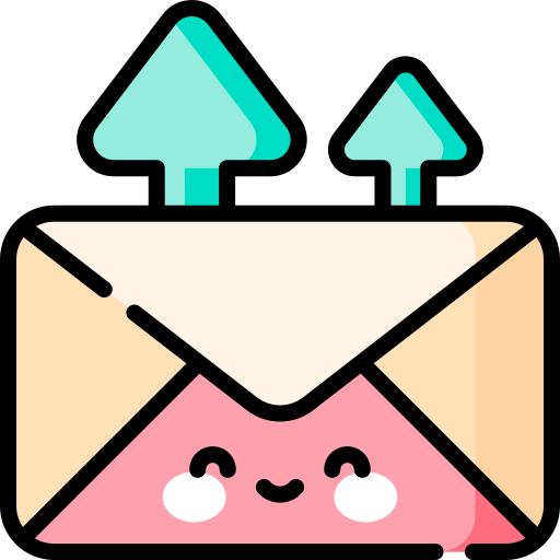 Mailing Kawaii Lineal color icon