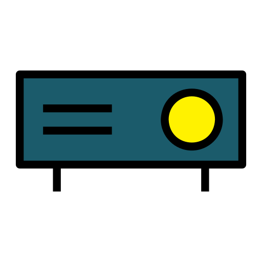 プロジェクター Generic Outline Color icon