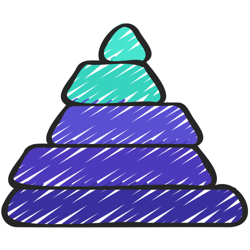 pyramidendiagramm Juicy Fish Sketchy icon